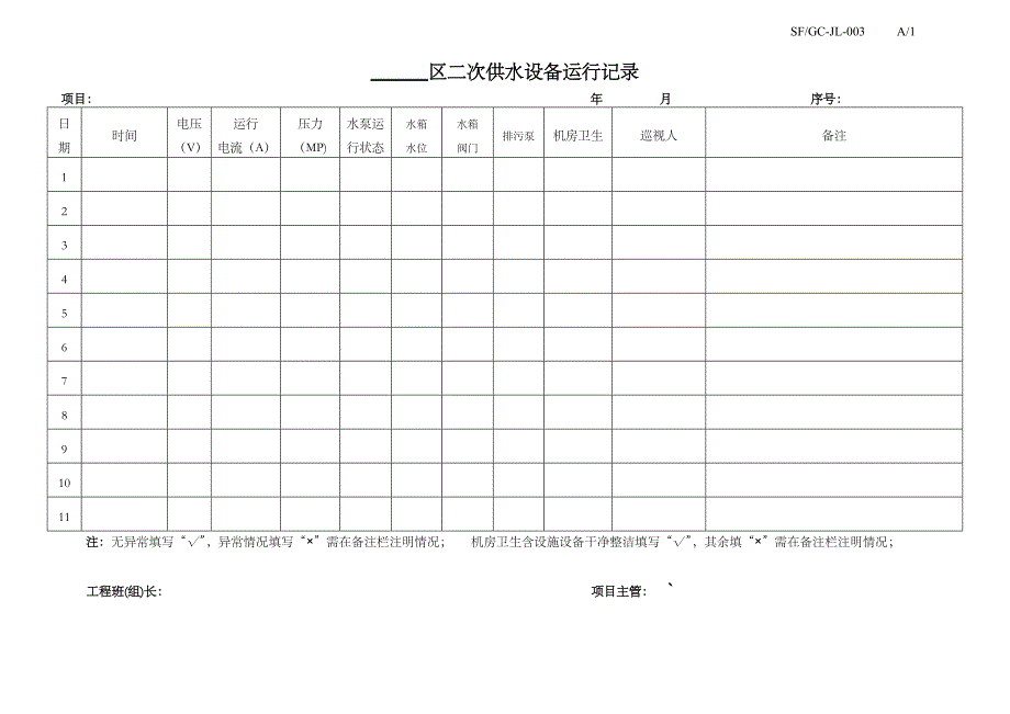 物业工程表格_第3页