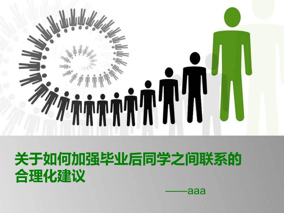 关于如何加强毕业后同学之间联系的合理化建议.ppt_第1页