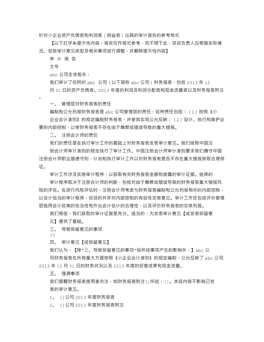 会计报表审计报告_第1页