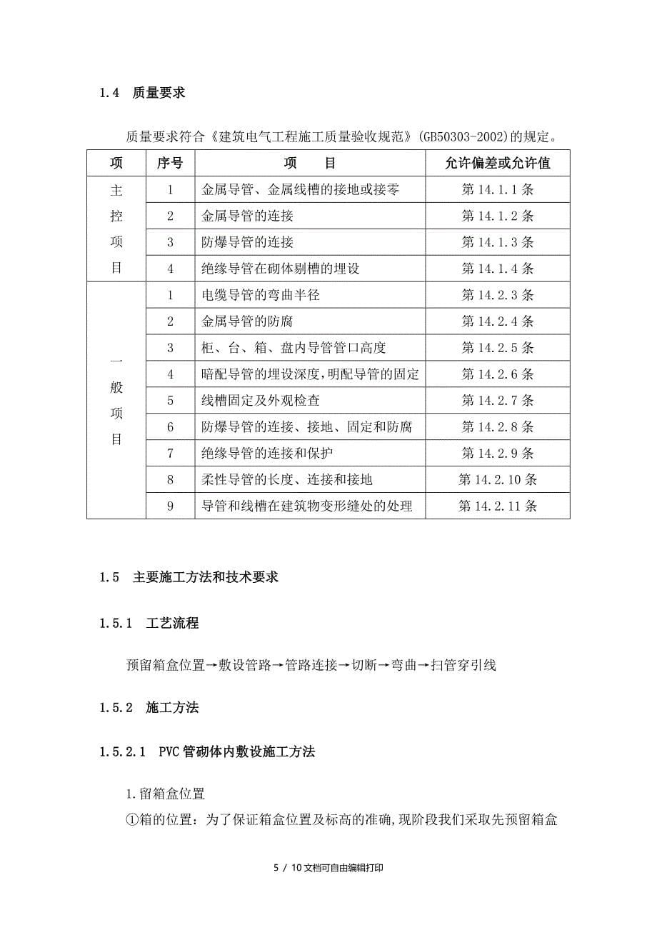 住宅砌体线管敷设和线管偏位处理方案_第5页