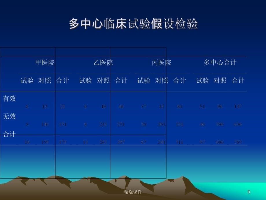 临床试验中几种常用的统计方法课件_第5页