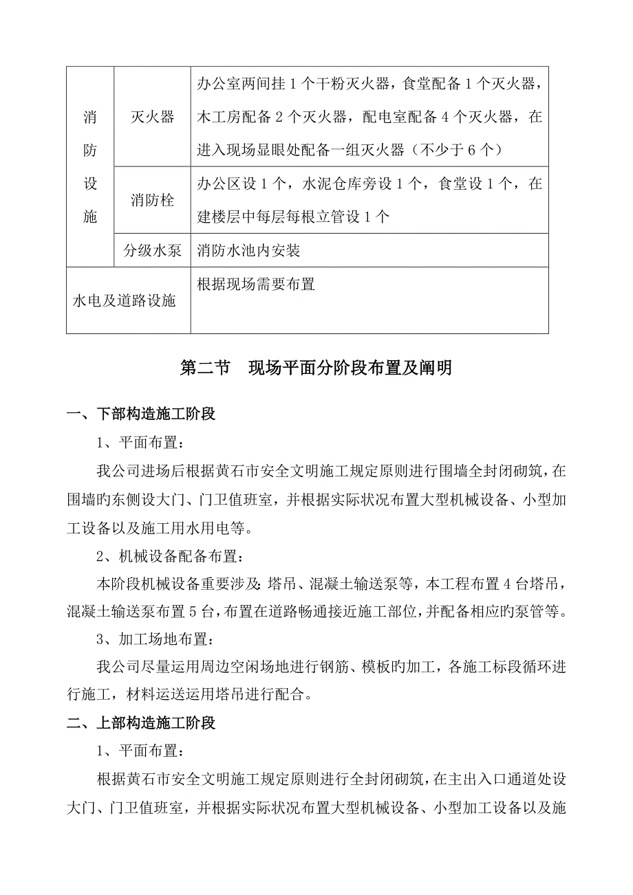 综合施工现场总平面布置专题方案说明_第3页