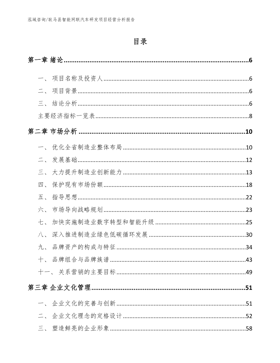 耿马县智能网联汽车研发项目经营分析报告【模板】_第2页