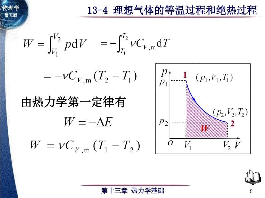 13-4理想气体的等温过程和绝热过程_第5页