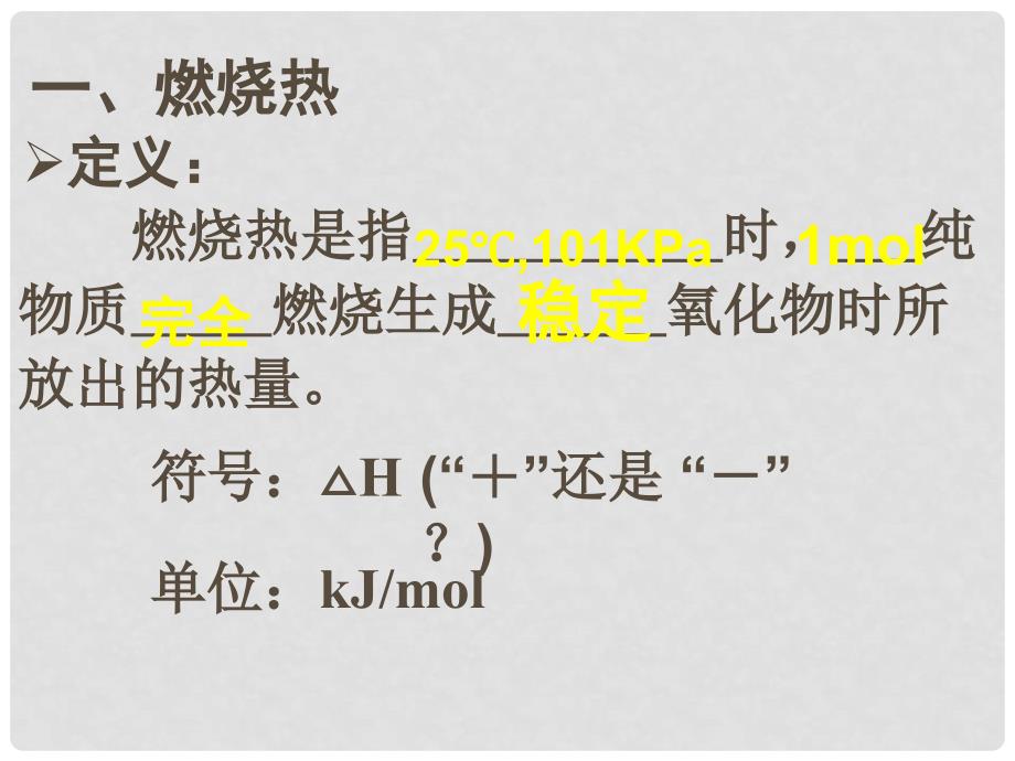 广东省佛山市南海区石门中学高中化学 1.2 燃烧热 能源课件 新人教版选修4_第3页