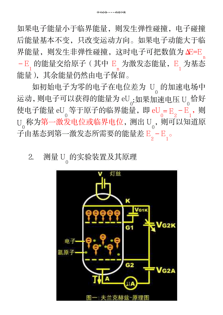 教学用电子教案-夫兰克赫兹实验_小学教育-小学学案_第4页