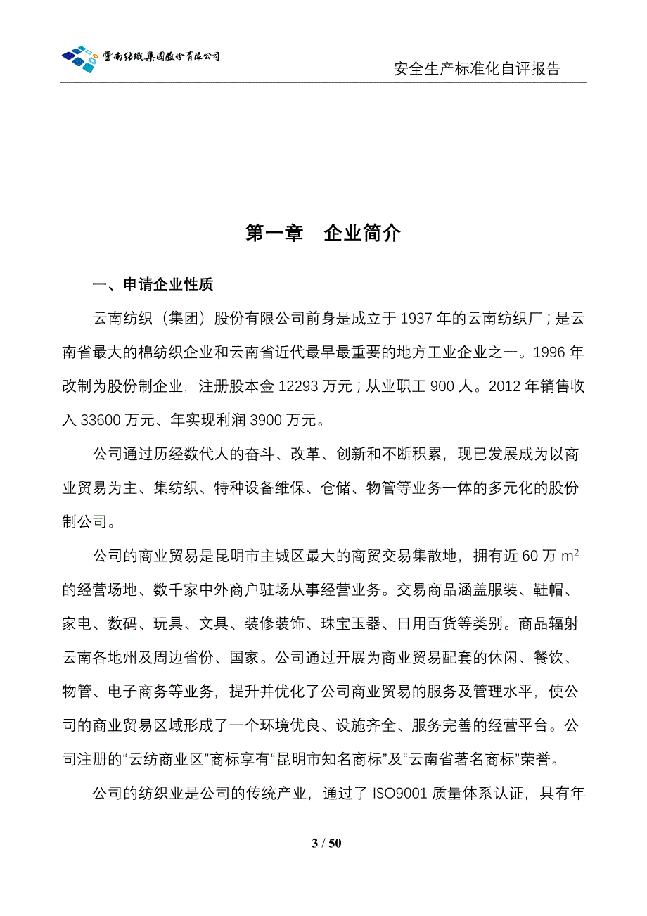 某股份公司安全生产标准化自评报告_第3页