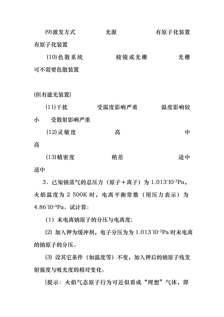 原子吸收光谱法习题及答案_第3页