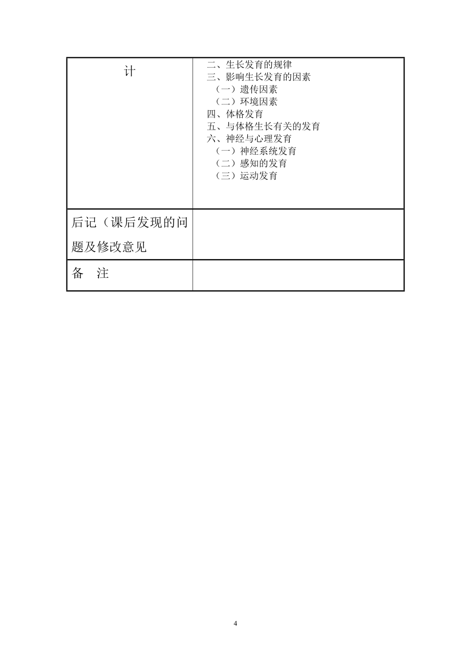 人体发育学教案_第4页