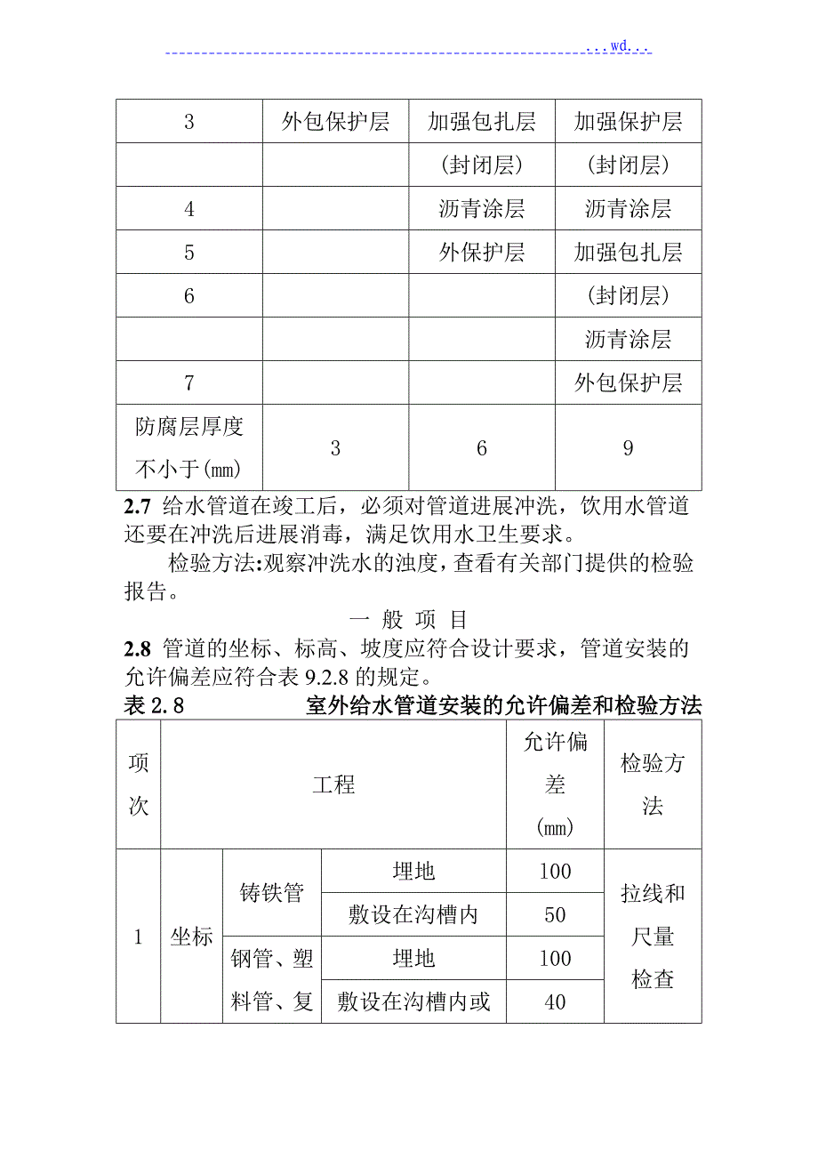 室外给水管道安装施工质量规范验收_第3页