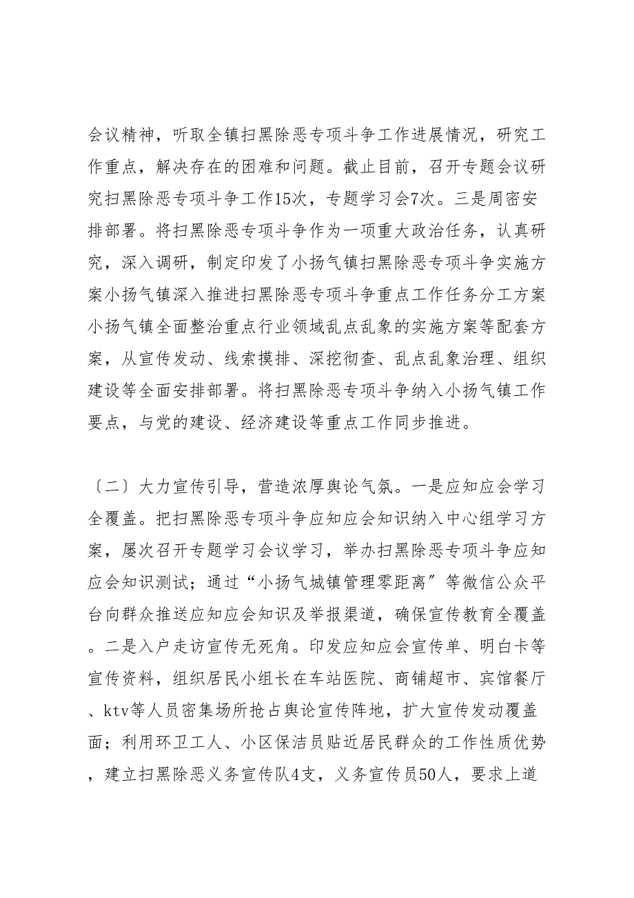 2023年扫黑除恶专项斗争乱点乱象治理工作总结篇.doc_第2页