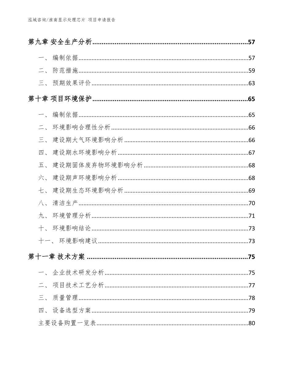 淮南显示处理芯片 项目申请报告（范文）_第3页
