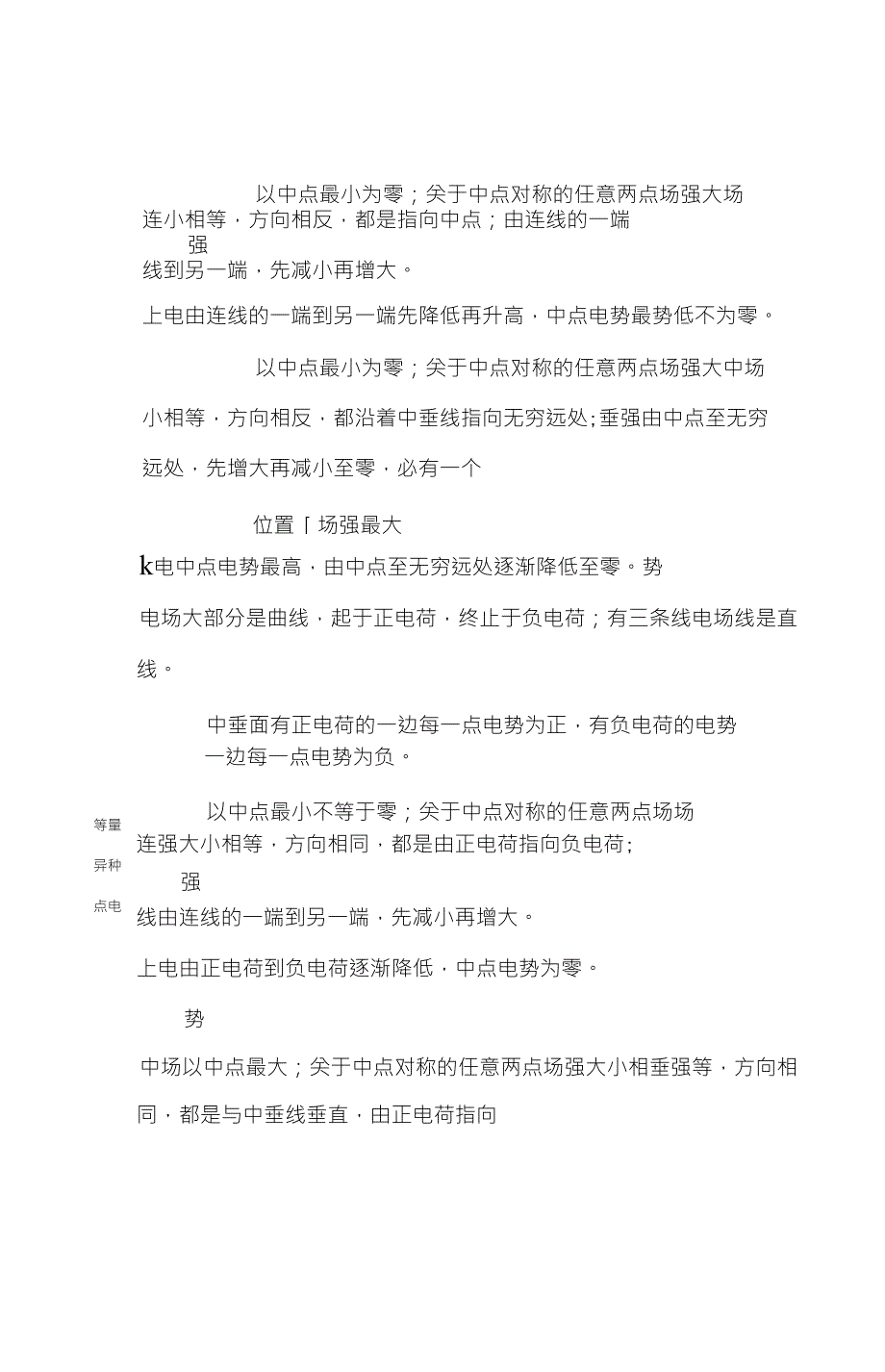 几种典型电场线分布示意图及场强电势特点_第4页