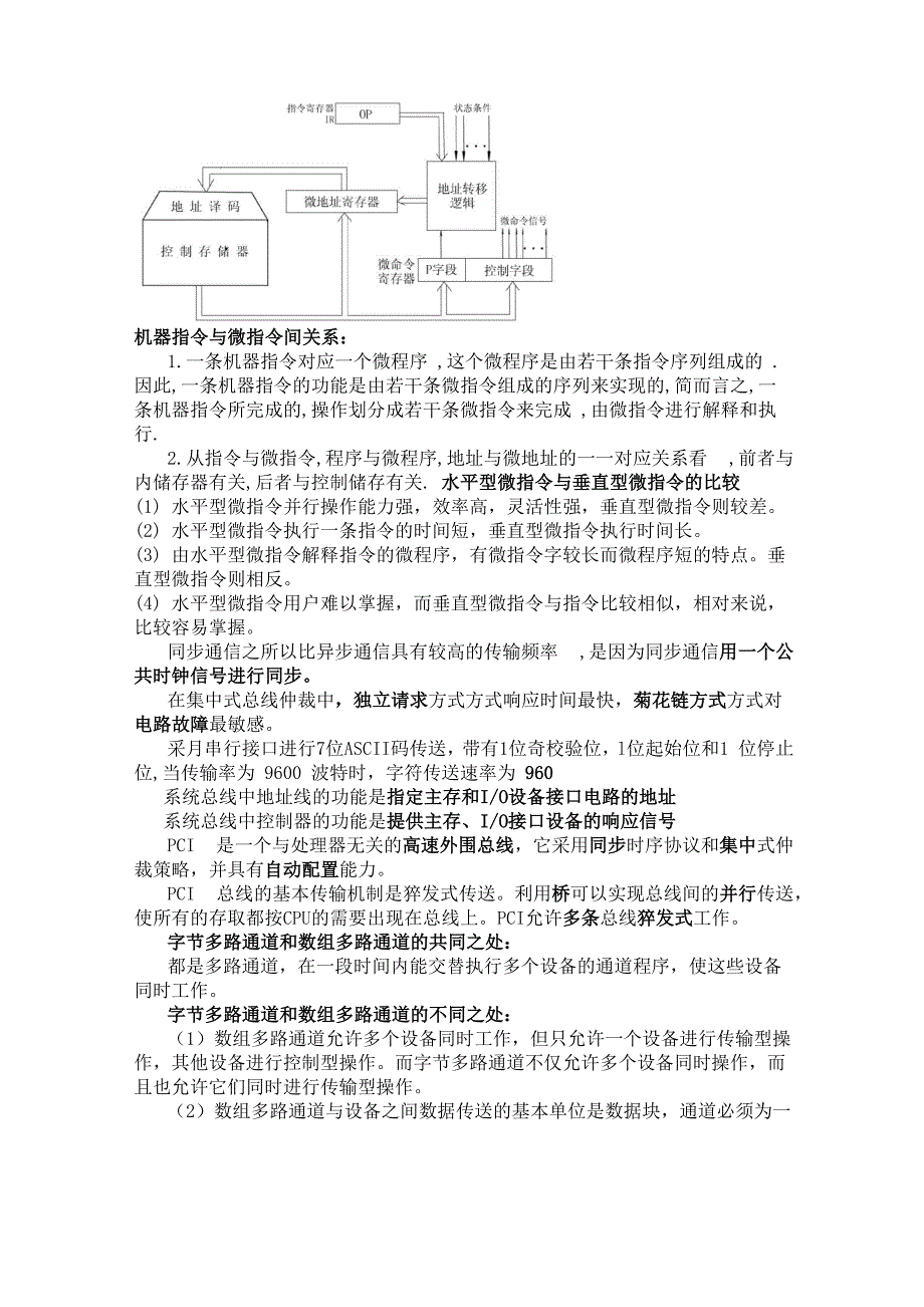 计算机组成原理考试考点总结_第4页