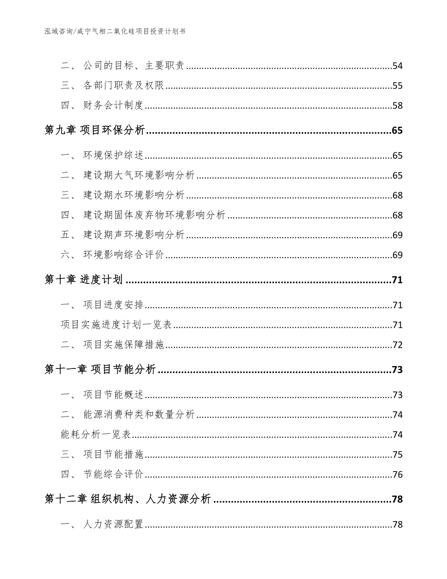 咸宁气相二氧化硅项目投资计划书（模板参考）_第4页