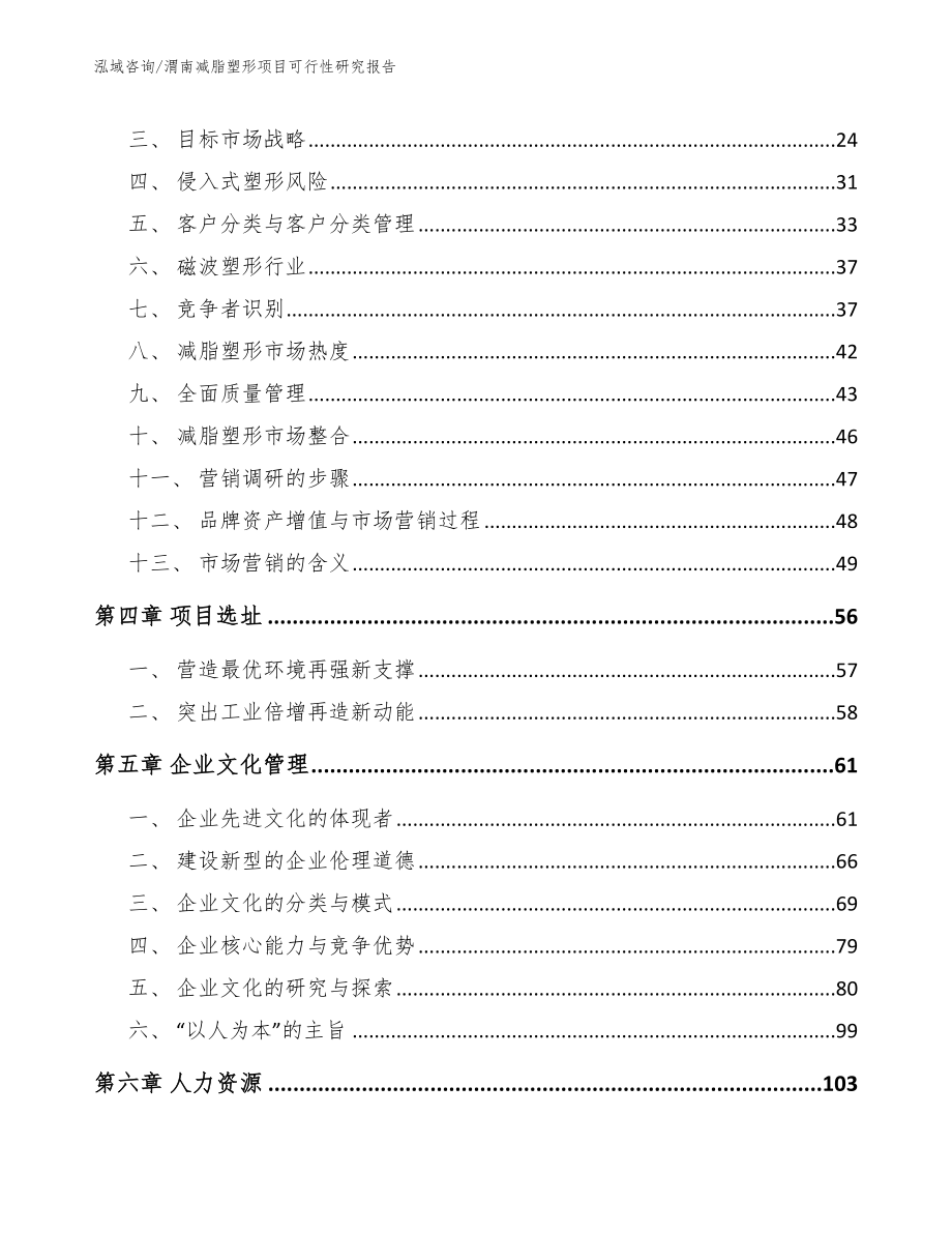 渭南减脂塑形项目可行性研究报告【模板参考】_第3页