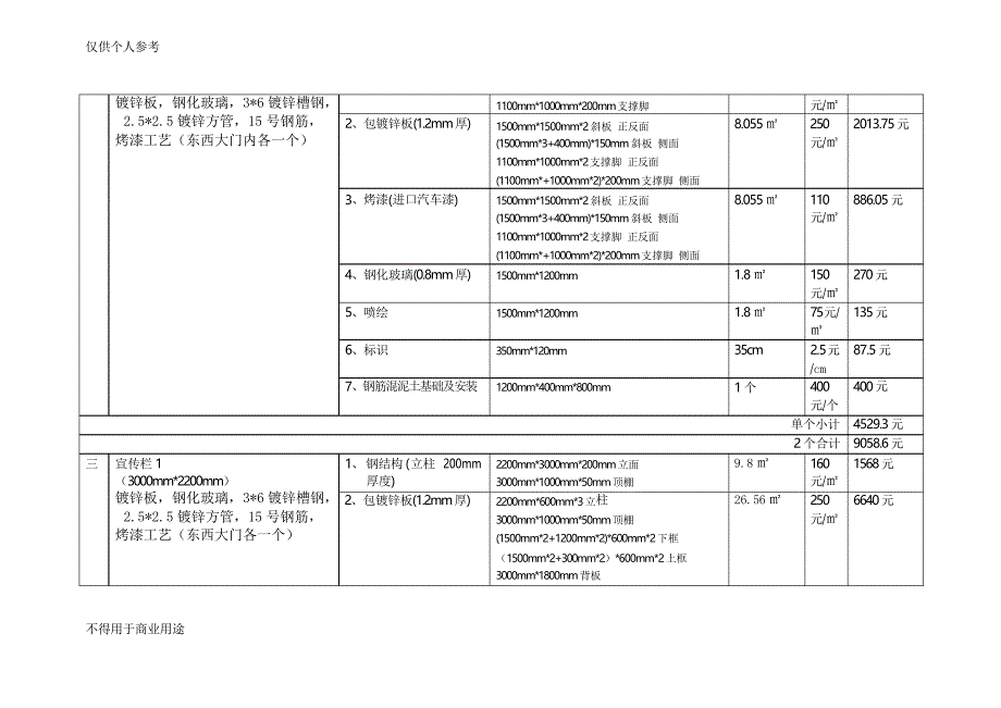 标识牌制作报价单_第2页