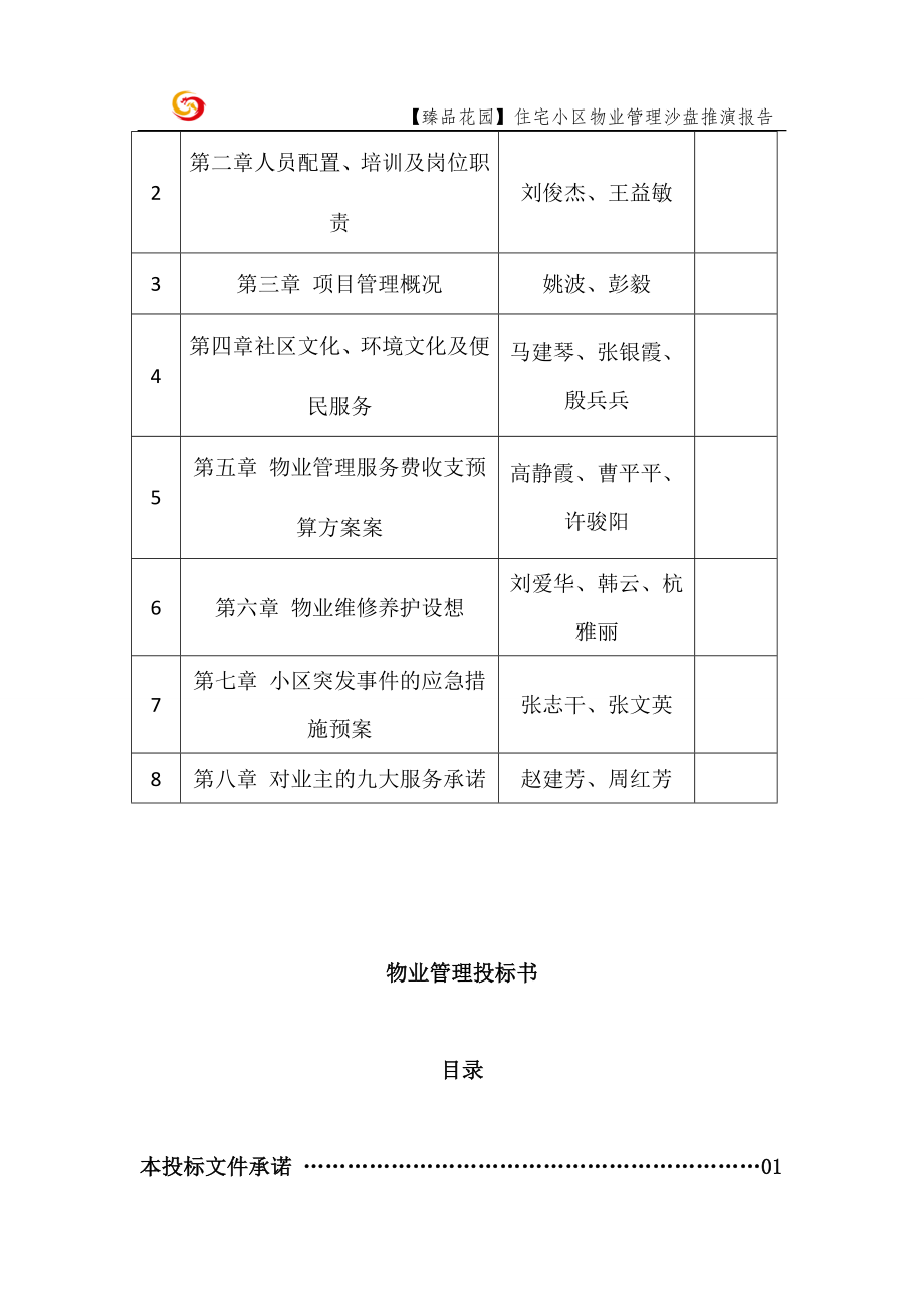 物业项目经理岗位技能培训班楼盘物业管理沙盘推演报告_第3页