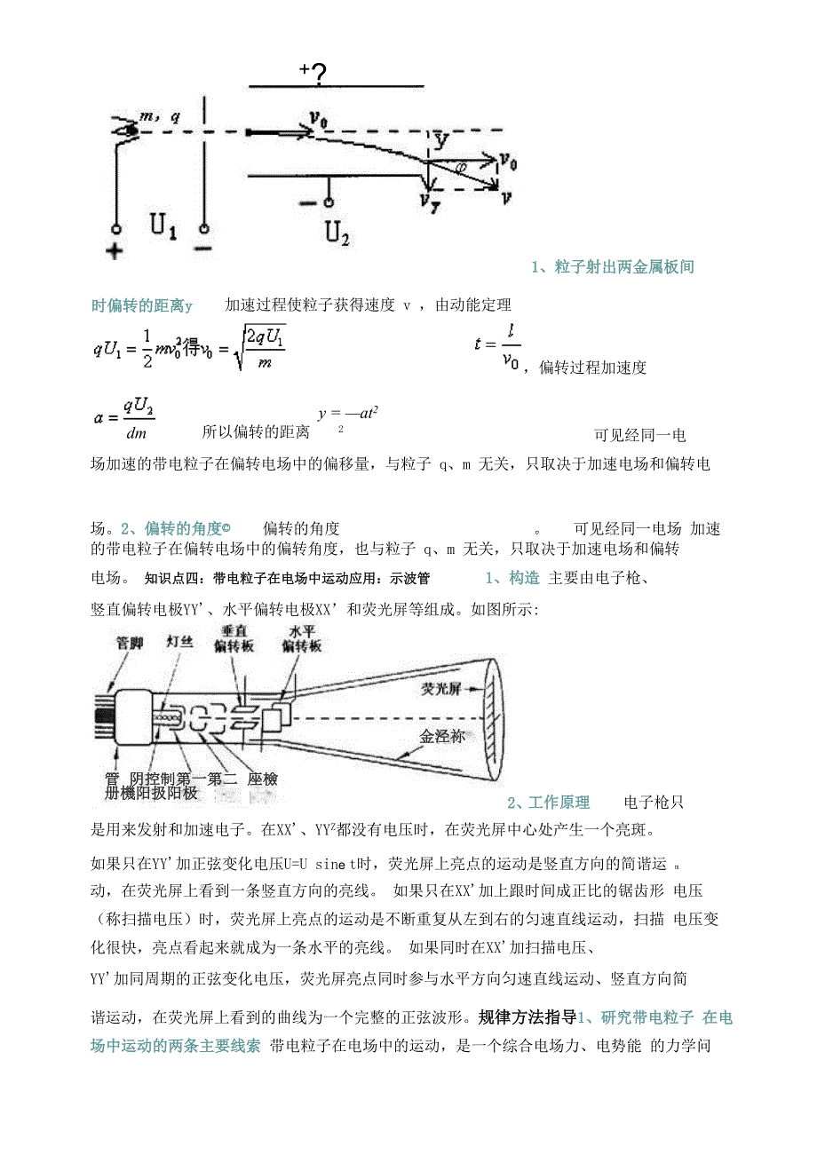 带电粒子在电场中加速和偏转_第4页