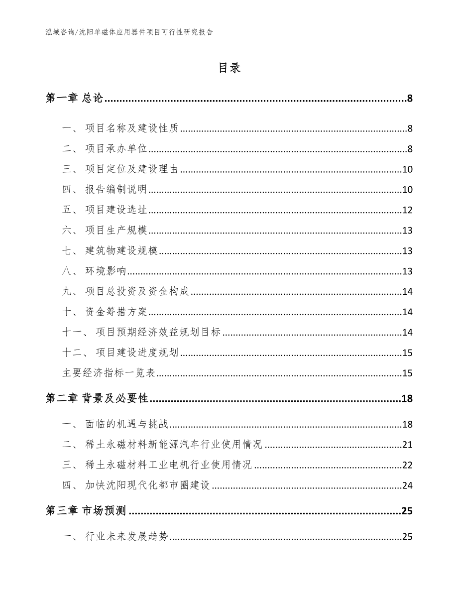 沈阳单磁体应用器件项目可行性研究报告（参考模板）_第2页