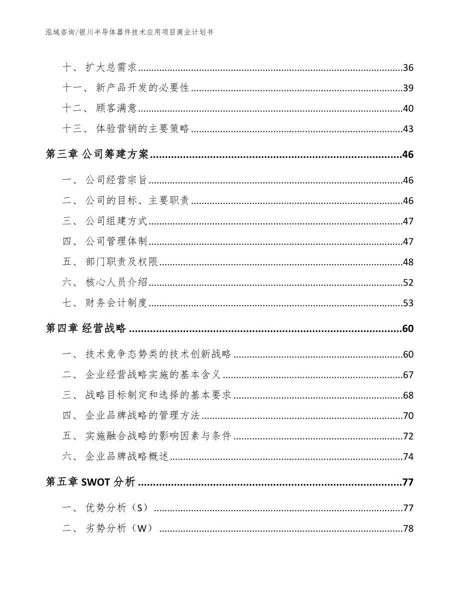 银川半导体器件技术应用项目商业计划书（模板范文）_第2页