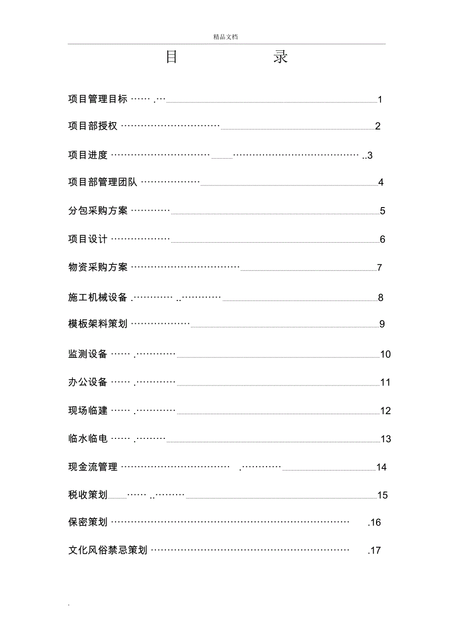 项目策划表格_第2页