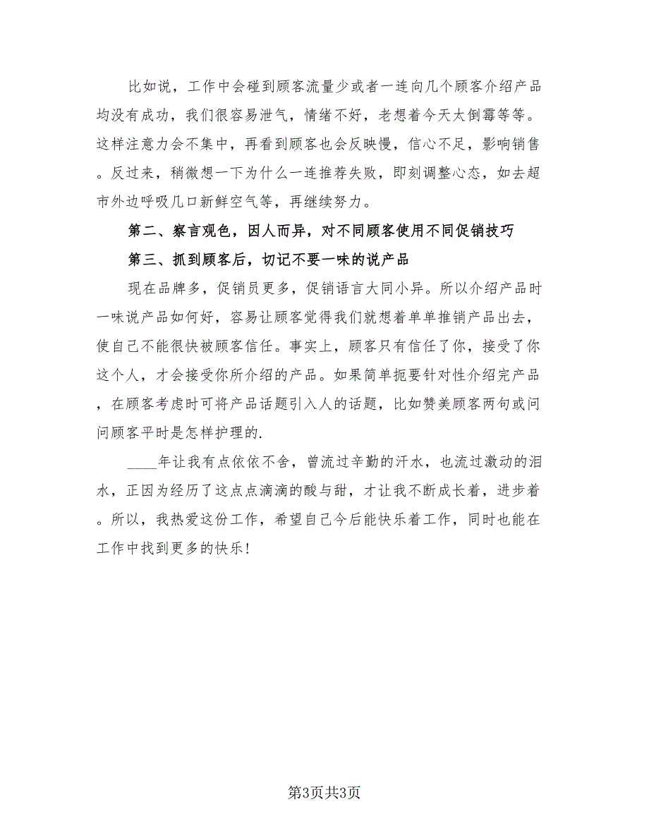 销售员试用期个人总结模板（2篇）.doc_第3页