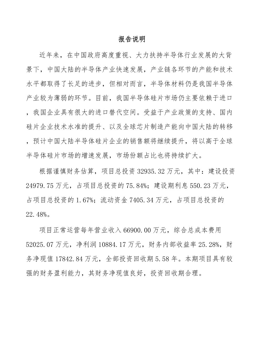广州半导体硅片项目可行性研究报告_第2页