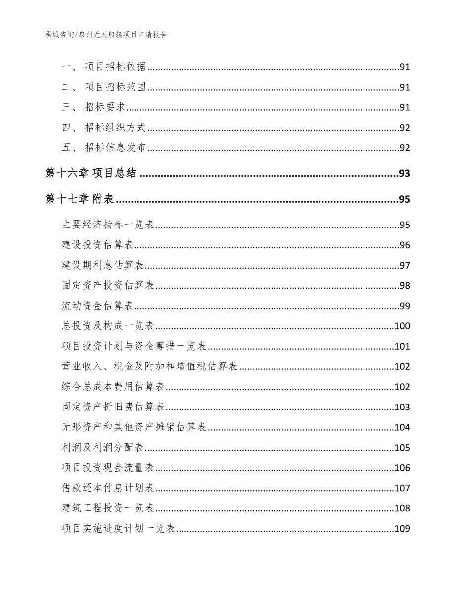 泉州无人船艇项目申请报告范文模板_第5页