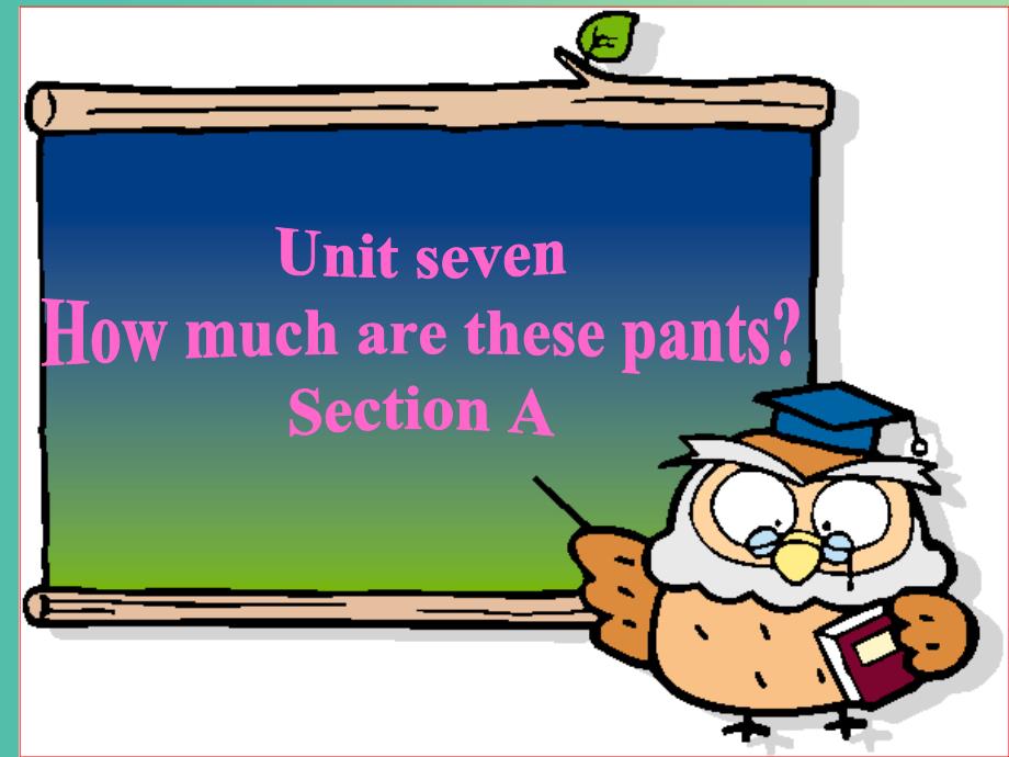 七年级英语上册 Unit 7 How much are these pants课件1 人教新目标版.ppt_第1页