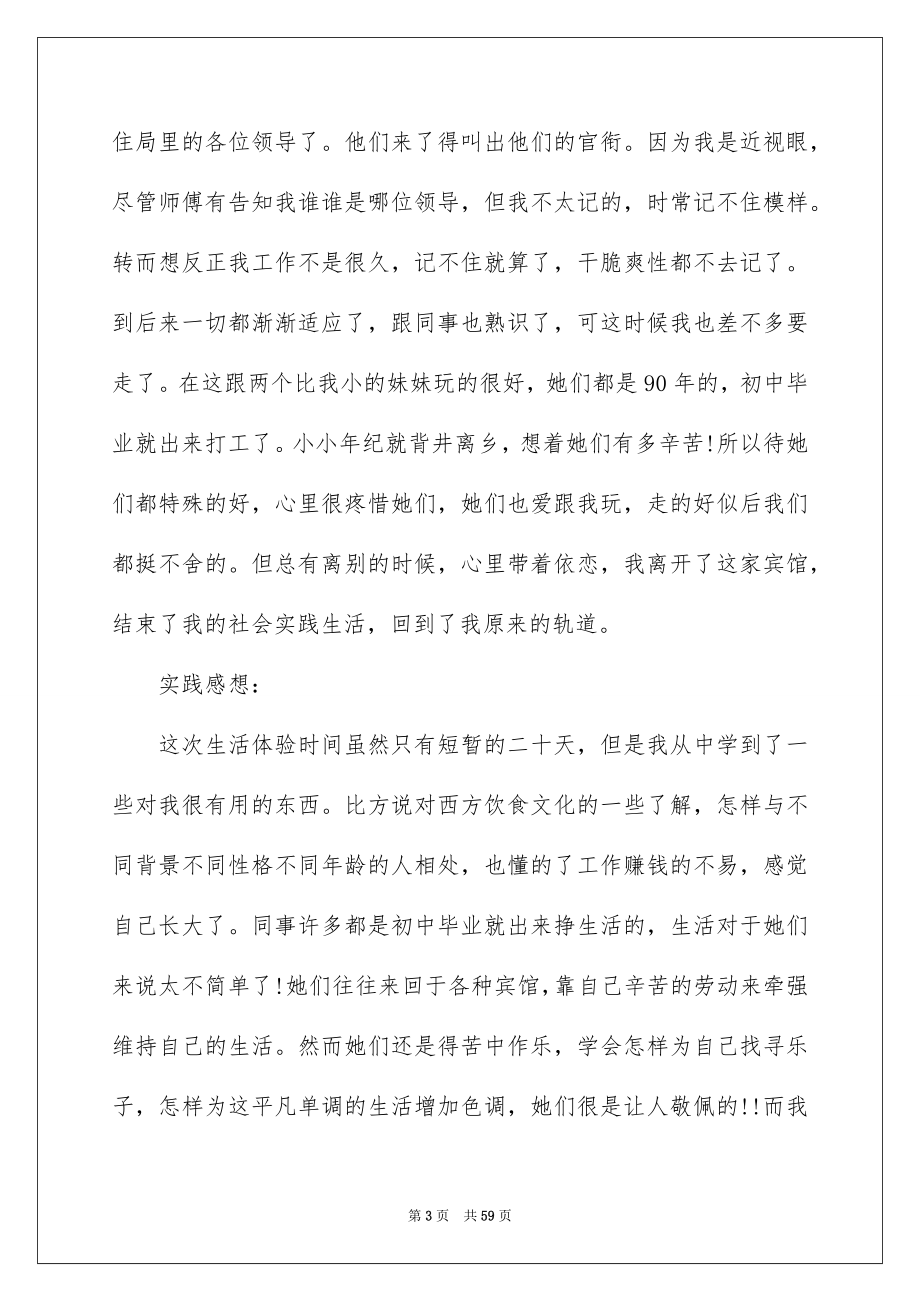 2023服务员社会实践报告8范文.docx_第3页