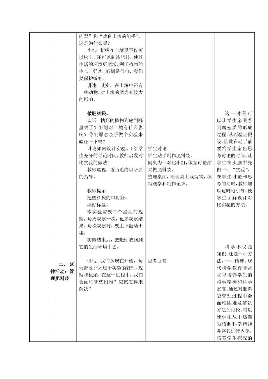 三年级科学下册 肥沃的土壤 3教案 苏教版_第5页