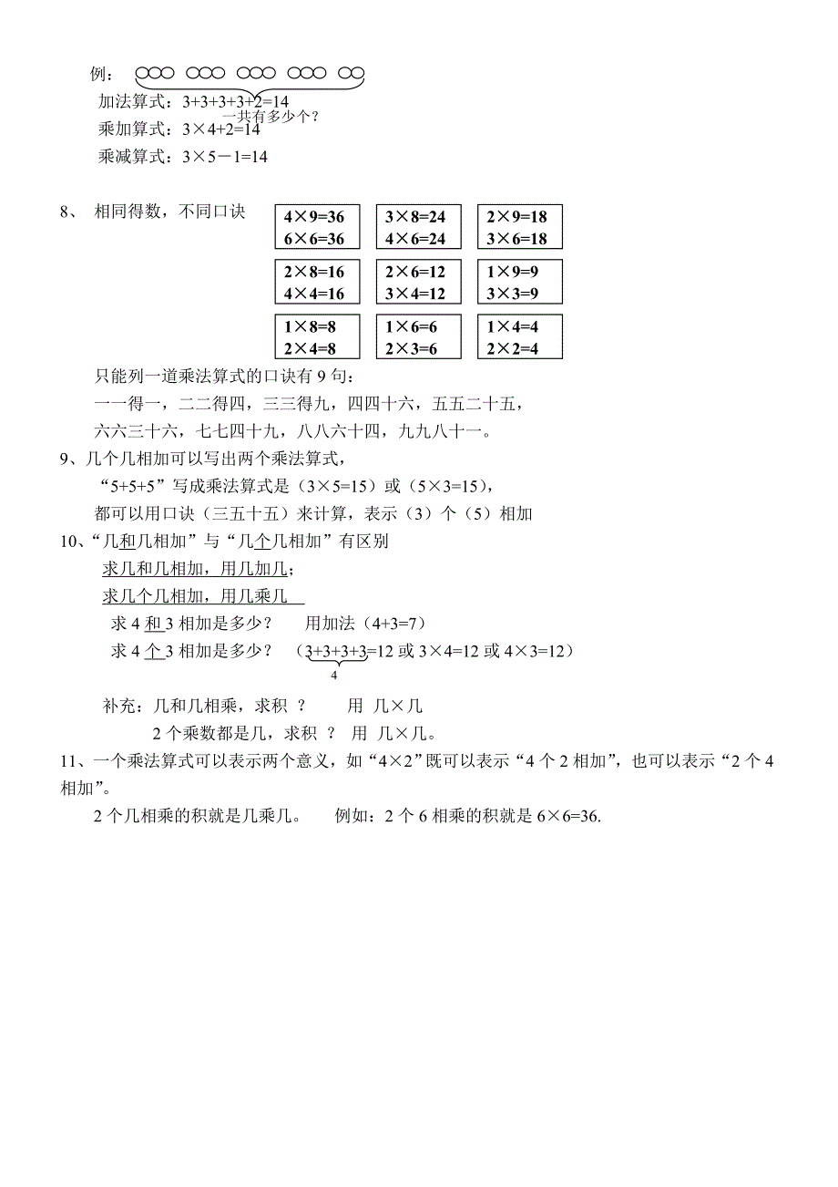 新人教版数学二年级上册知识点整理.doc_第3页