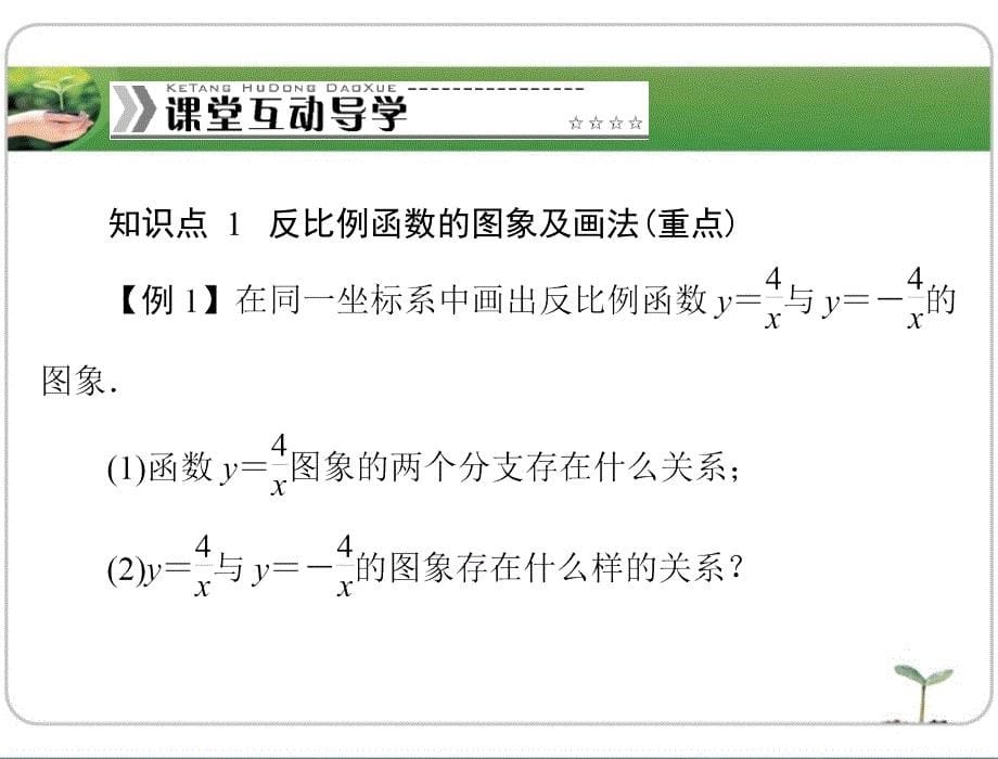 反比例函数的图象和性质随堂优化训练课件_第5页