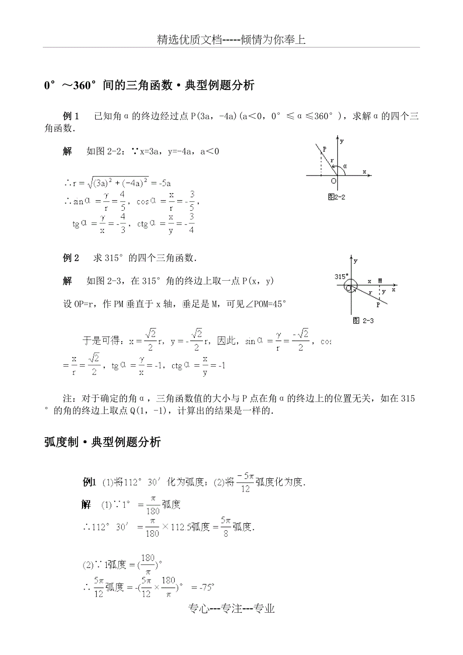 三角函数典型例题分析(共41页)_第2页