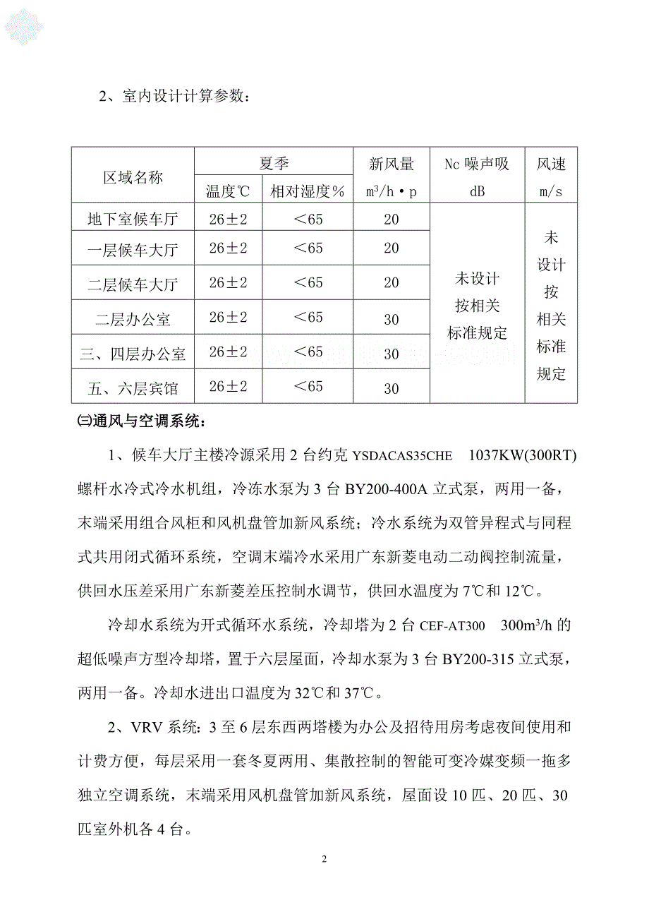 某客运中心通风空调系统调试报告_第2页