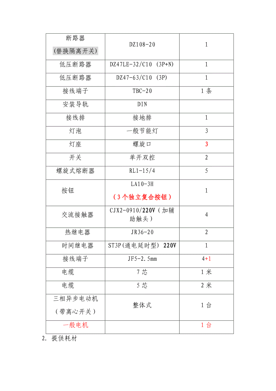 电气安装与调试竞赛专项方案.doc_第2页