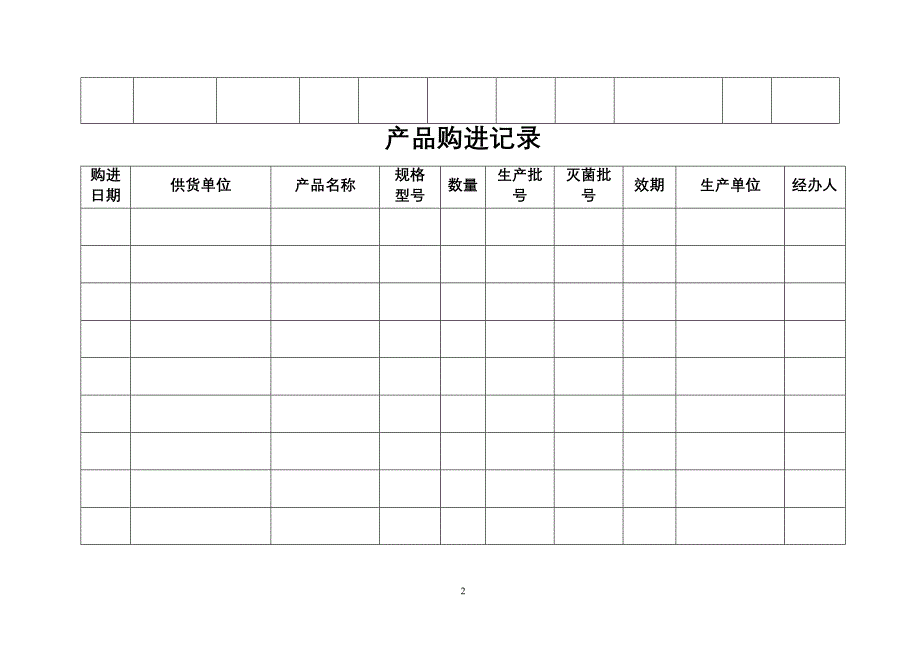 医疗器械各种表格(横表).doc_第2页