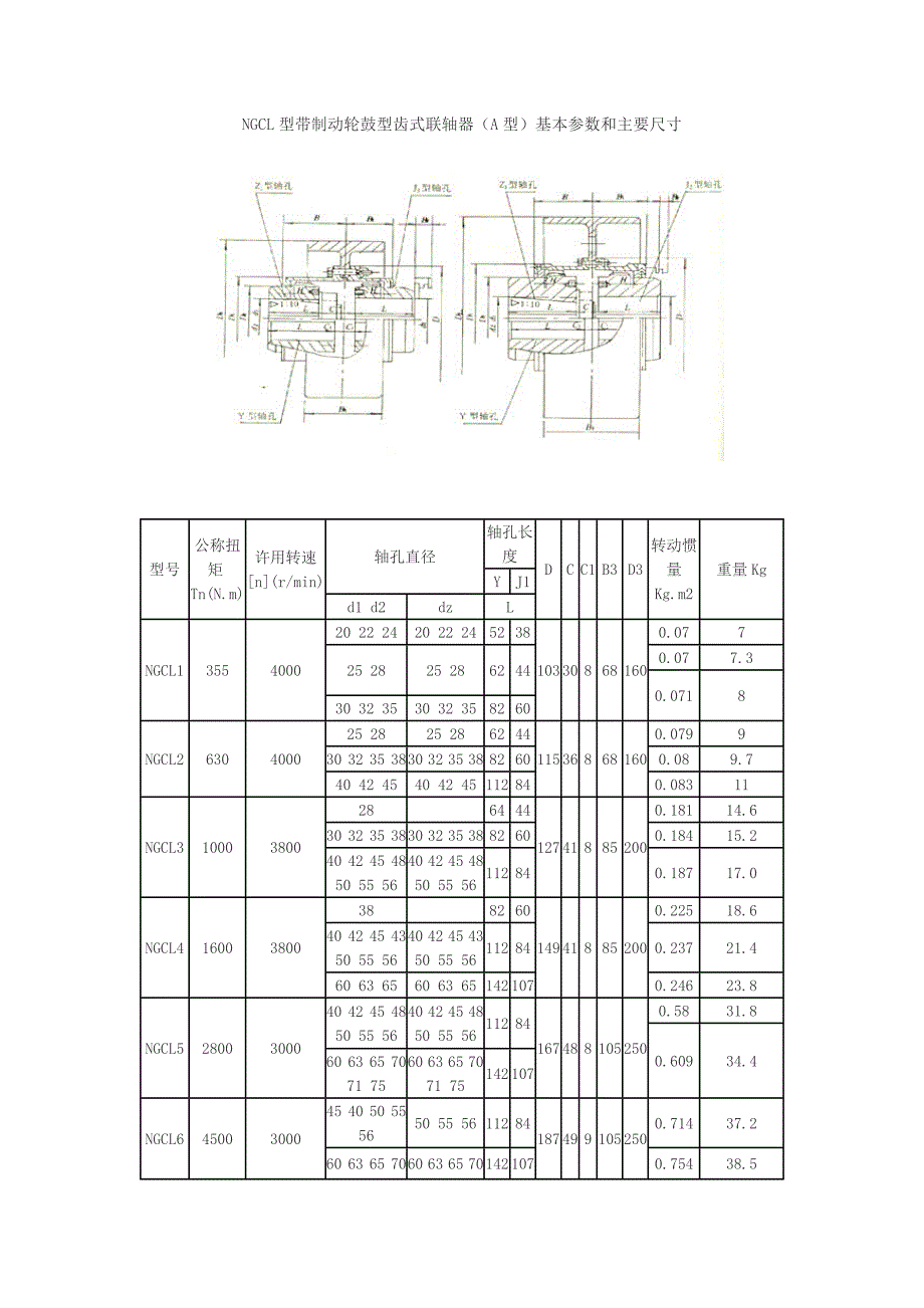 NGCL型带制动轮鼓型齿式联轴器.doc_第1页