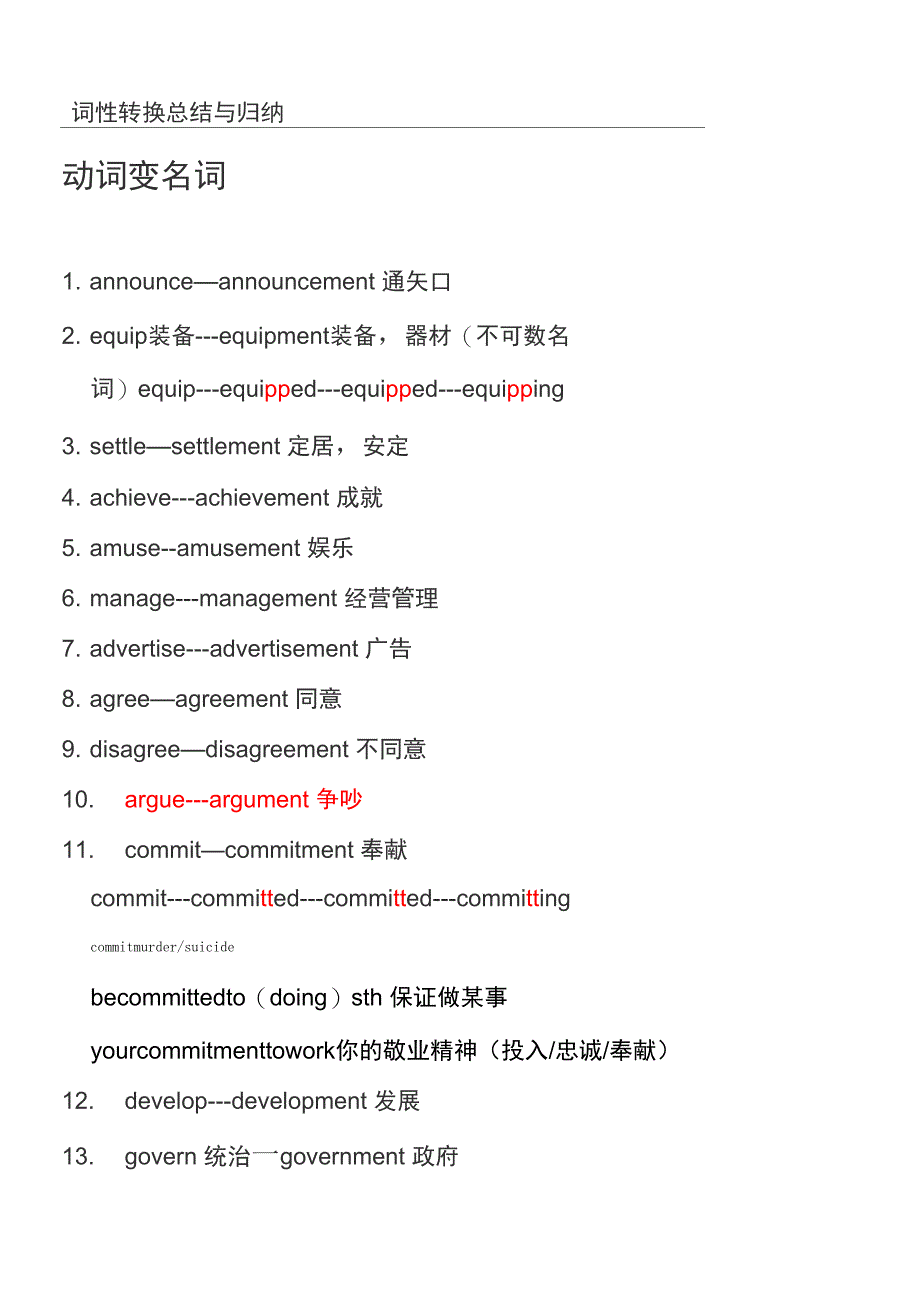 词性转换总结与归纳_第1页