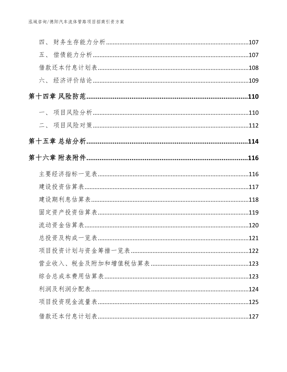 德阳汽车流体管路项目招商引资方案参考模板_第5页