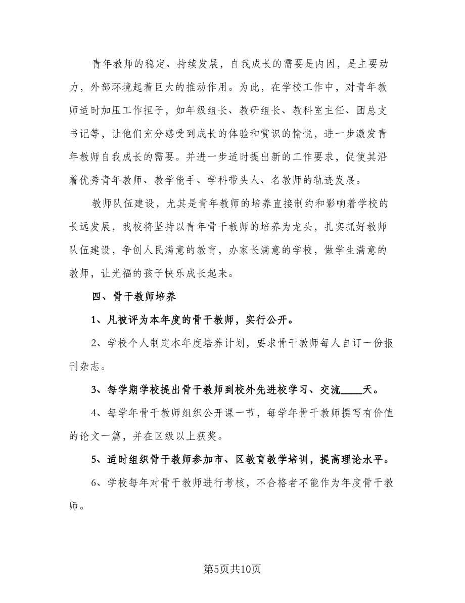 2023年-学校教师培训工作计划（3篇）.doc_第5页