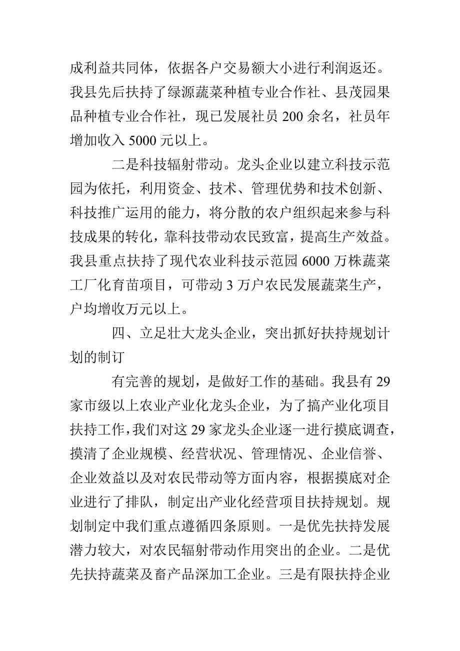 培育壮大龙头企业经验交流3篇_第5页