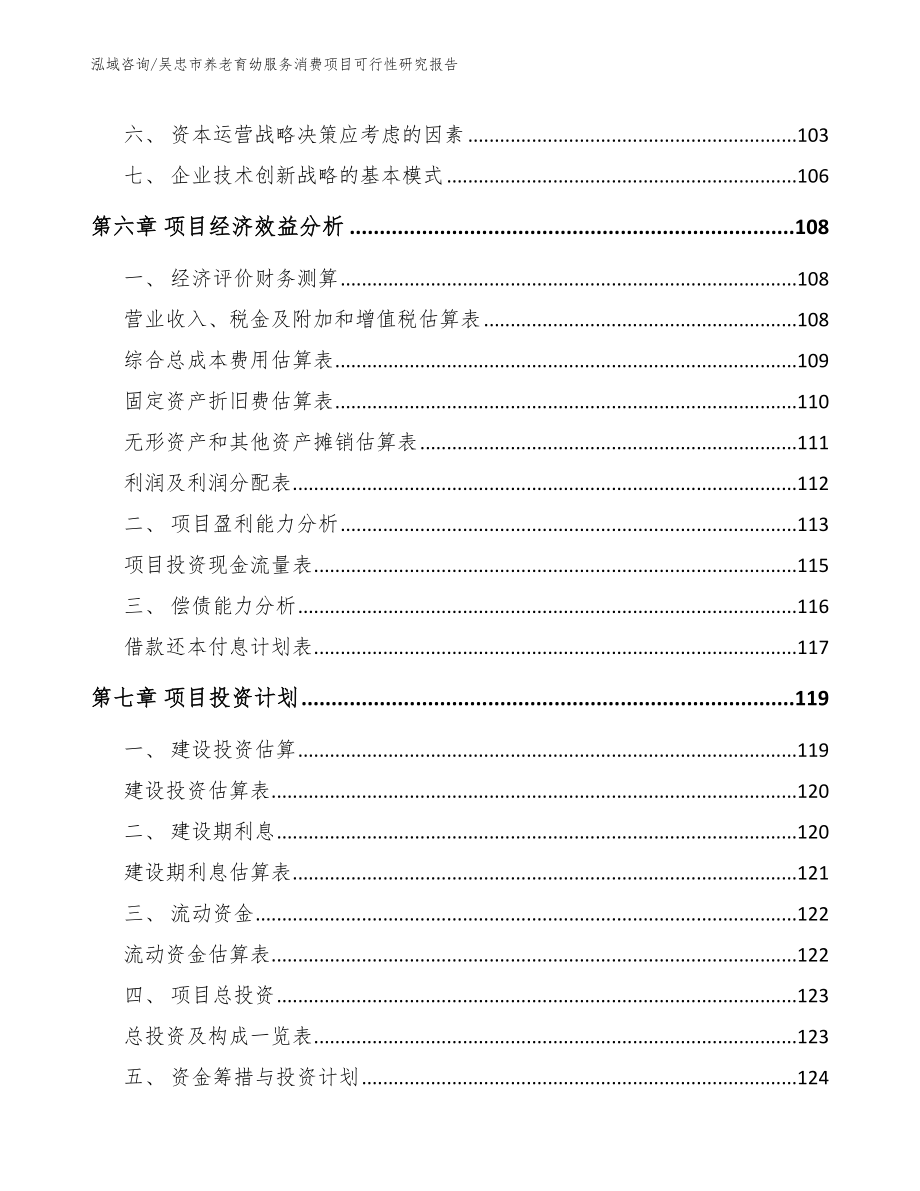 吴忠市养老育幼服务消费项目可行性研究报告【模板】_第3页