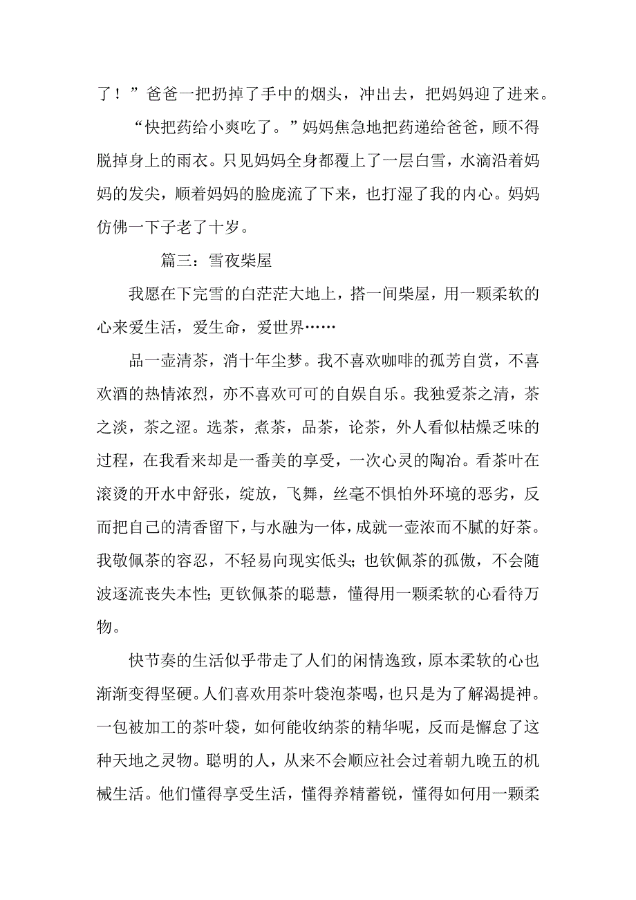 关于雪夜的作文五篇.docx_第4页