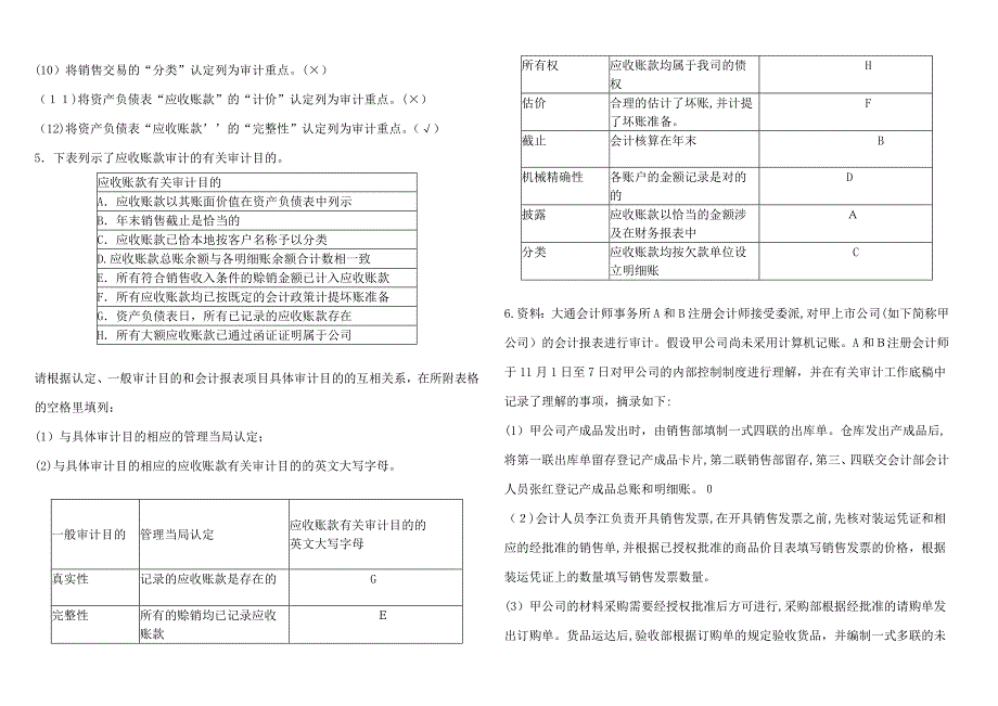 审计学复习题3答案_第4页