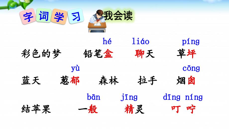 人教部编版二年级下册语文《彩色的梦》第二课时优秀获奖公开课课件_第4页