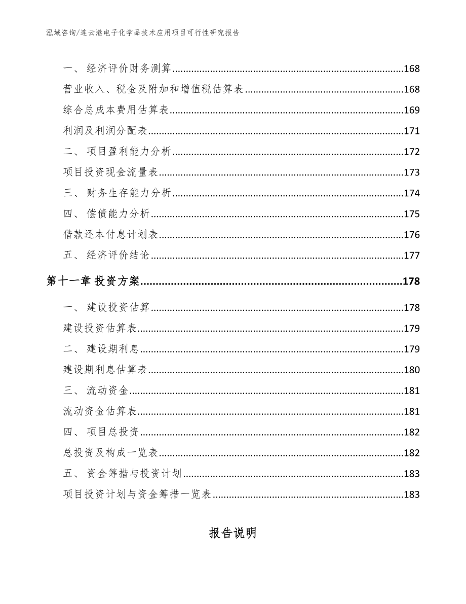 连云港电子化学品技术应用项目可行性研究报告模板范文_第4页