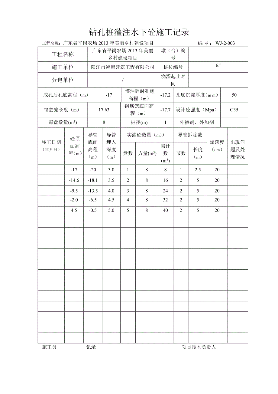 钻孔灌注桩的报验资料_第2页