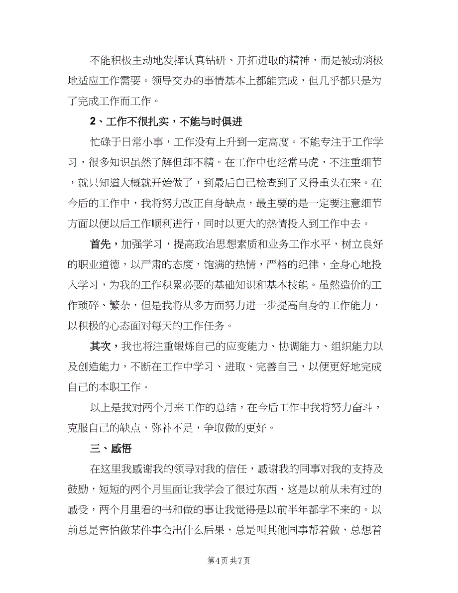 2023财务试用期工作总结范文（3篇）.doc_第4页